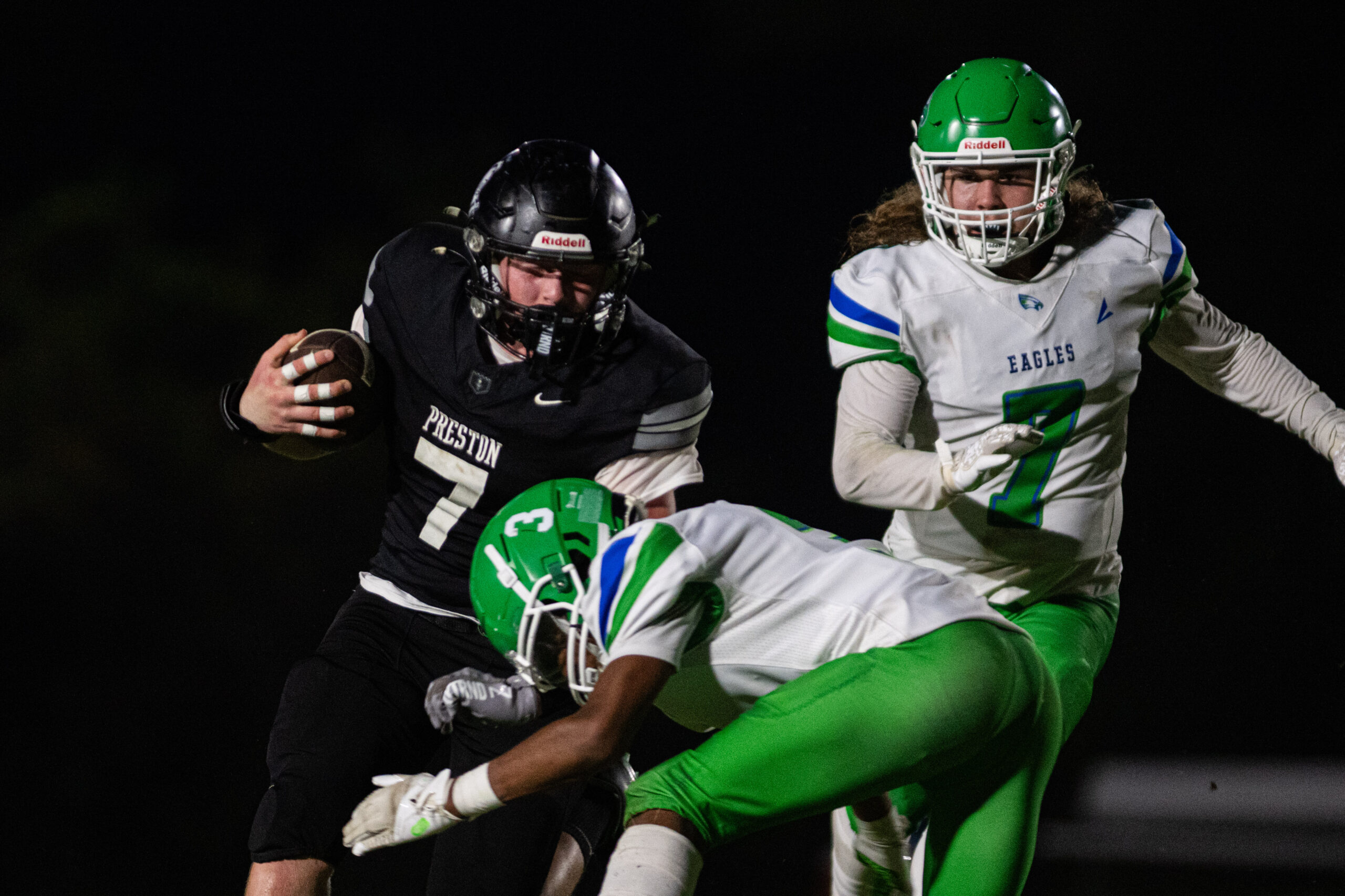 Preston stifled, overrun by opportunistic Robert C. Byrd in 41-14 defeat